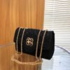 Japanese/Korean Bags For Women, Shoulder-Length Crossbody, Four-Leaf Clover Summer Polyester Pu Caviar Fashion Bag Chain