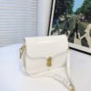 White Chain Underarm Shoulder Bag Women's High-End Commuter Messenger Baguette Bag
