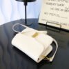White Chain Underarm Shoulder Bag Women's High-End Commuter Messenger Baguette Bag