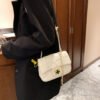 IMG_E6710 Korean Chain Bag Diamond Pattern Chain Messenger Bag Advanced Simple New Women's Messenger Shoulder Bag