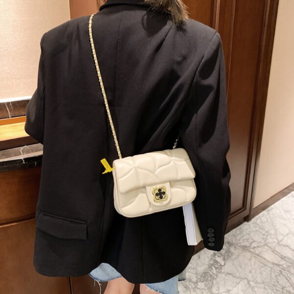 IMG_E6712 Korean Chain Bag Diamond Pattern Chain Messenger Bag Advanced Simple New Women's Messenger Shoulder Bag