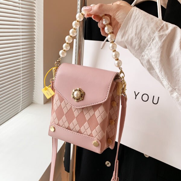 Small Bag Spring And Summer New Bag Women 2025 Hot Style Texture Shoulder Bag Vertical Mini Crossbody Lightweight Mobile Phone Bag