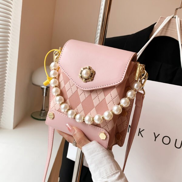 Small Bag Spring And Summer New Bag Women 2025 Hot Style Texture Shoulder Bag Vertical Mini Crossbody Lightweight Mobile Phone Bag