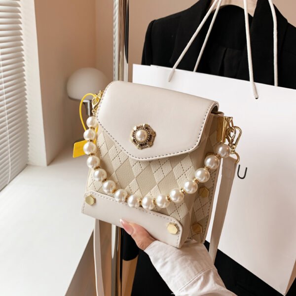 Small Bag Spring And Summer New Bag Women 2025 Hot Style Texture Shoulder Bag Vertical Mini Crossbody Lightweight Mobile Phone Bag