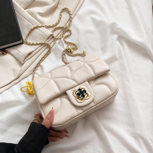 IMG_E7275 Korean Chain Bag Diamond Pattern Chain Messenger Bag Advanced Simple New Women's Messenger Shoulder Bag