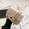 IMG_E7278 Korean Chain Bag Diamond Pattern Chain Messenger Bag Advanced Simple New Women's Messenger Shoulder Bag