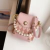 Small Bag Spring And Summer New Bag Women 2025 Hot Style Texture Shoulder Bag Vertical Mini Crossbody Lightweight Mobile Phone Bag