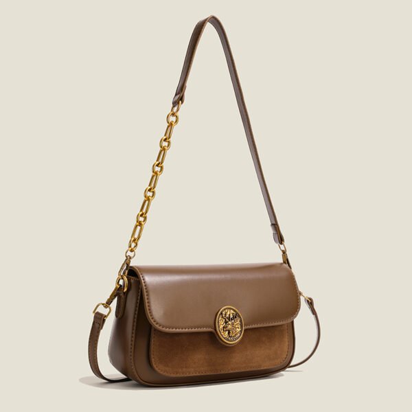 French Trend Fashion Simple New Texture Commuting Leisure Retro Shoulder Crossbody Underarm Handbag Bag Female