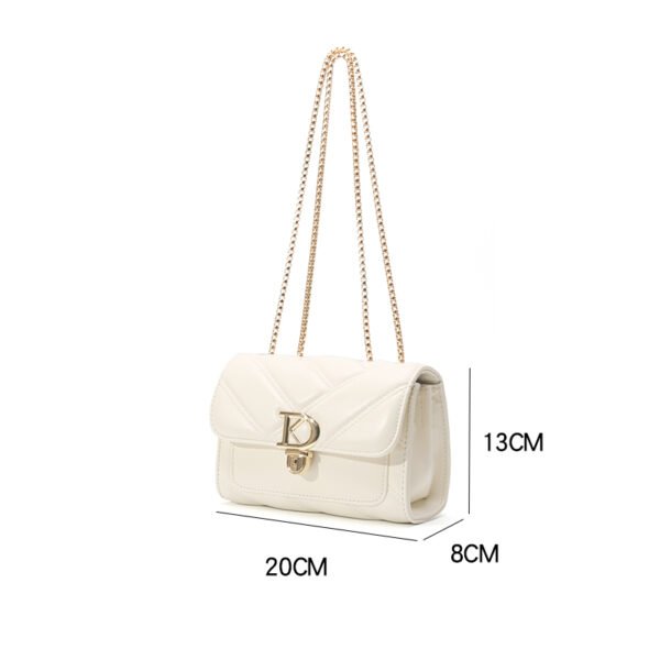 ab3ffb824e63dca3598de5cdde348a2 Korean Chain Bag Ladies Shoulder Bag Letter Magnetic Lock Female Commuter Bag