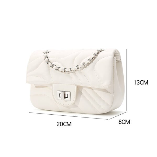 Niche Ins High-End Bag Small Chanel Style Embroidery Lock Chain Bag Fashionable Versatile Shoulder Messenger Bag Female