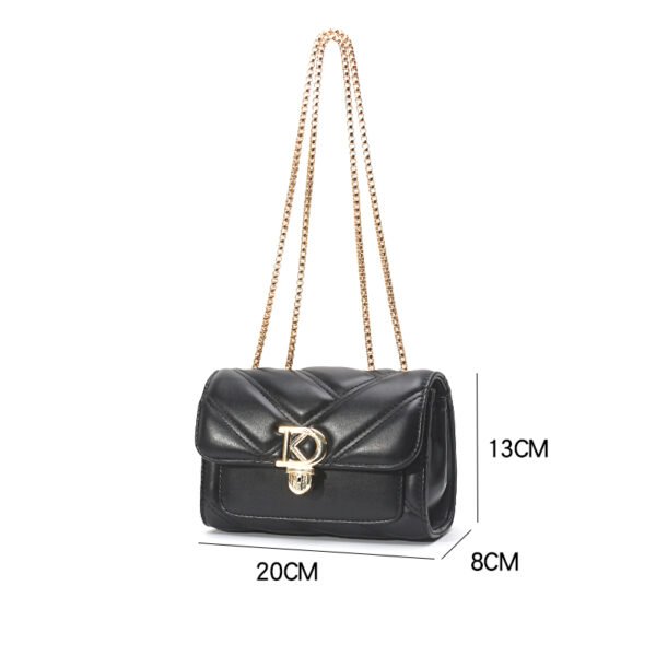 c649669ffe19cacf55c1bff3e5936c4 Korean Chain Bag Ladies Shoulder Bag Letter Magnetic Lock Female Commuter Bag