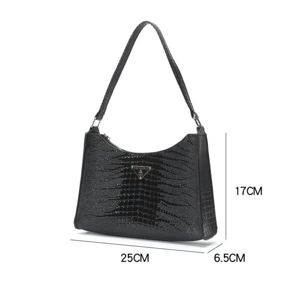 Crocodile Pattern Underarm Bag Ladies Handbag Foreign Trade Women's Bag Wholesale Casual Fashion Ladies Handbag