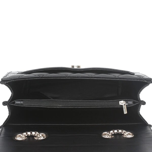 Embroidered Diamond Chain Small Square Bag