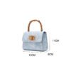Bamboo Handbag Small Bag For Women Niche Design Shoulder Messenger Bag Net Celebrity Stylish Saddle Bag