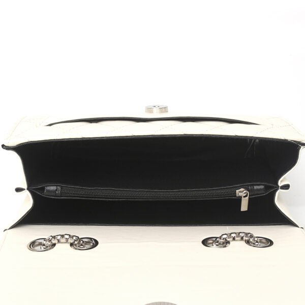 Embroidered Diamond Chain Small Square Bag