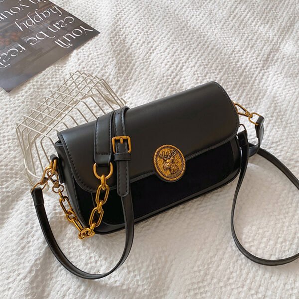 French Trend Fashion Simple New Texture Commuting Leisure Retro Shoulder Crossbody Underarm Handbag Bag Female