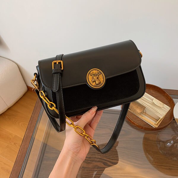 French Trend Fashion Simple New Texture Commuting Leisure Retro Shoulder Crossbody Underarm Handbag Bag Female