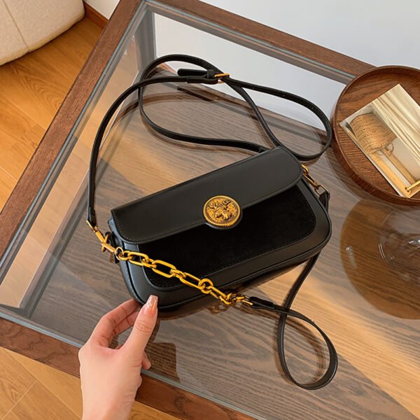 French Trend Fashion Simple New Texture Commuting Leisure Retro Shoulder Crossbody Underarm Handbag Bag Female