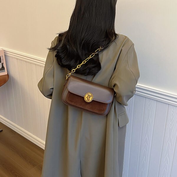 French Trend Fashion Simple New Texture Commuting Leisure Retro Shoulder Crossbody Underarm Handbag Bag Female