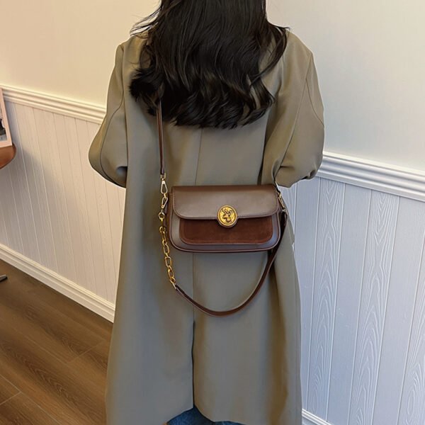 French Trend Fashion Simple New Texture Commuting Leisure Retro Shoulder Crossbody Underarm Handbag Bag Female