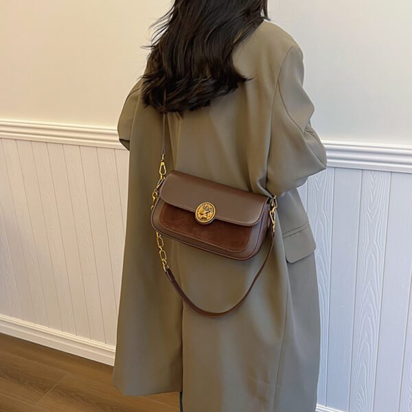 French Trend Fashion Simple New Texture Commuting Leisure Retro Shoulder Crossbody Underarm Handbag Bag Female