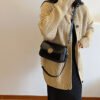 French Trend Fashion Simple New Texture Commuting Leisure Retro Shoulder Crossbody Underarm Handbag Bag Female