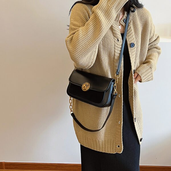 French Trend Fashion Simple New Texture Commuting Leisure Retro Shoulder Crossbody Underarm Handbag Bag Female