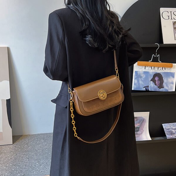 French Trend Fashion Simple New Texture Commuting Leisure Retro Shoulder Crossbody Underarm Handbag Bag Female