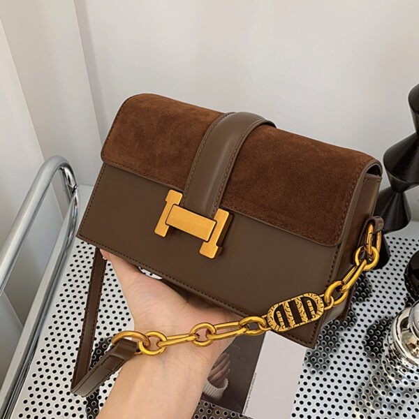 Simple Women's Bag Daily Red Small Square Bag Commuter Trend Chain Small Bag Personality Shoulder Bag Messenger Bag