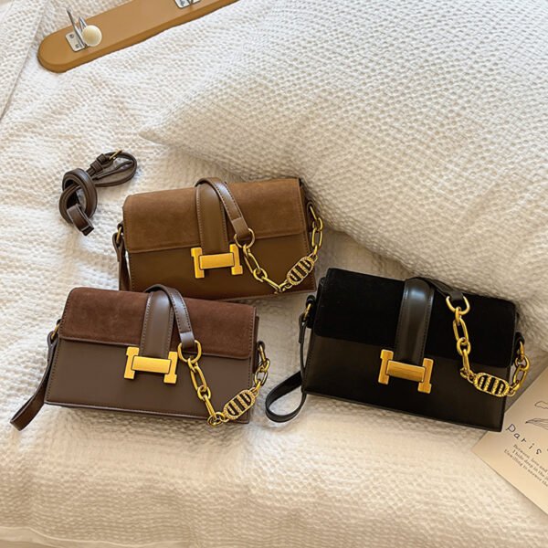 Simple Women's Bag Daily Red Small Square Bag Commuter Trend Chain Small Bag Personality Shoulder Bag Messenger Bag