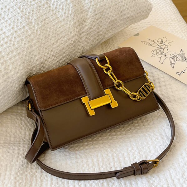 Simple Women's Bag Daily Red Small Square Bag Commuter Trend Chain Small Bag Personality Shoulder Bag Messenger Bag