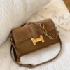 Simple Women's Bag Daily Red Small Square Bag Commuter Trend Chain Small Bag Personality Shoulder Bag Messenger Bag