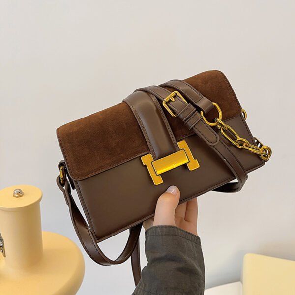 Simple Women's Bag Daily Red Small Square Bag Commuter Trend Chain Small Bag Personality Shoulder Bag Messenger Bag