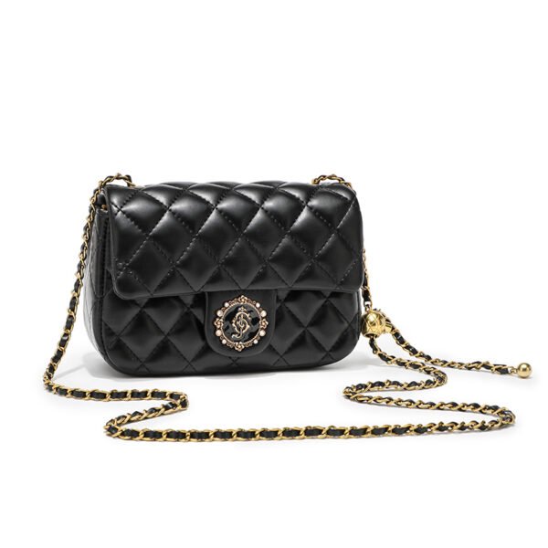 Small Chanel Style Diamond Chain Bag Women's Fashionable Elegant Small Square Bag High-End Shoulder Crossbody Bag