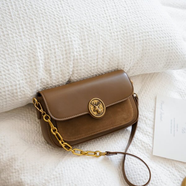 French Trend Fashion Simple New Texture Commuting Leisure Retro Shoulder Crossbody Underarm Handbag Bag Female