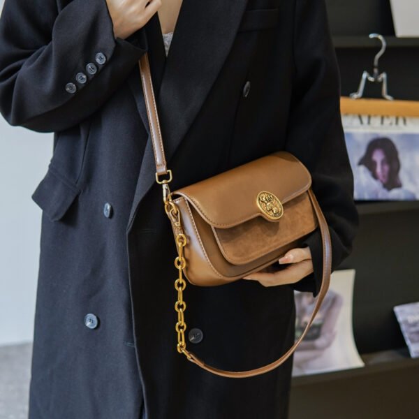 French Trend Fashion Simple New Texture Commuting Leisure Retro Shoulder Crossbody Underarm Handbag Bag Female