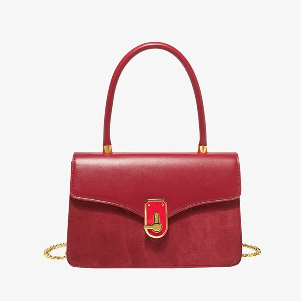Large Capacity Red Handbag