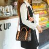 High-End Niche Commuter Versatile Messenger Bag Popular Simple Texture Women's Bag Light Luxury Retro Poker Pattern Shoulder Bag