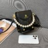 One-Shoulder Crossbody Korean Version Pearl Handbag Fashionable Simple Sweet Women's Bag Mobile Phone Bag