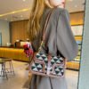 Light Luxury Niche Design Checkerboard Bag Women's Versatile Shoulder Bag Stylish Underarm Bag