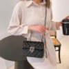 Diamond Embroidery Bag Autumn And Winter Retro New Women's Bag Popular Chain Messenger Bag Fashionable Small Square Bag