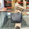 New Large-Capacity Diamond Chain Tote Bag Simple Light Luxury High-End Shoulder Bag Casual Commuting Versatile Women's Bag
