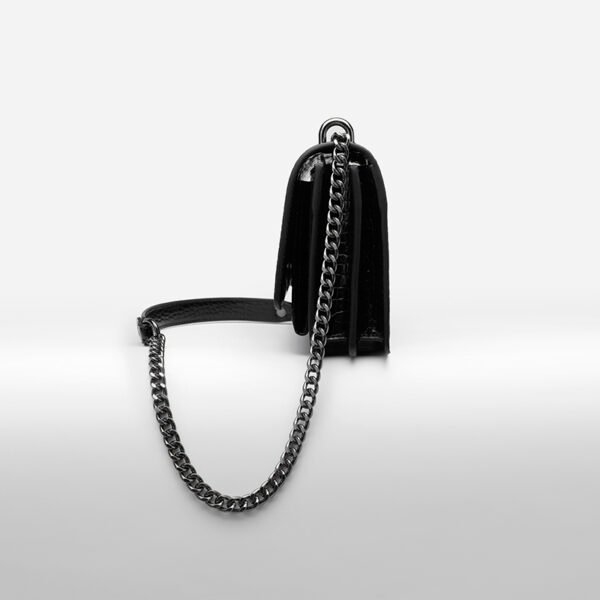 Crocodile Pattern Small Chanel Style Handbag