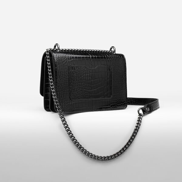 Crocodile Pattern Small Chanel Style Handbag