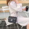 Diamond Embroidery Bag Autumn And Winter Retro New Women's Bag Popular Chain Messenger Bag Fashionable Small Square Bag