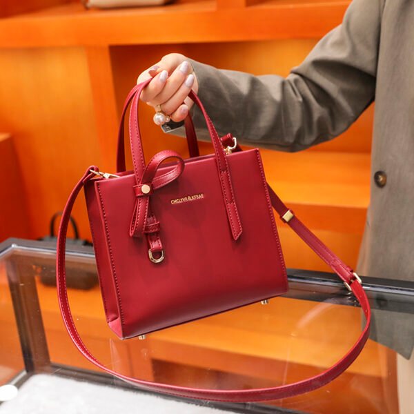 Platinum Crocodile Pattern Shoulder Bag