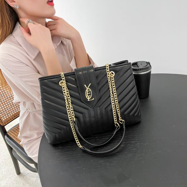 V-Grain Tote Bag Ladies Bag Women's Bag Wholesale Women's Messenger Bag Large Capacity Embroidered Shoulder Bag