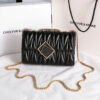 Spring Summer New Fashion Chain Shoulder Wrinkled Leather Bag Diamond Crossbody Bag Underarm Bag Women's Bag