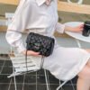 Diamond Embroidery Bag Autumn And Winter Retro New Women's Bag Popular Chain Messenger Bag Fashionable Small Square Bag