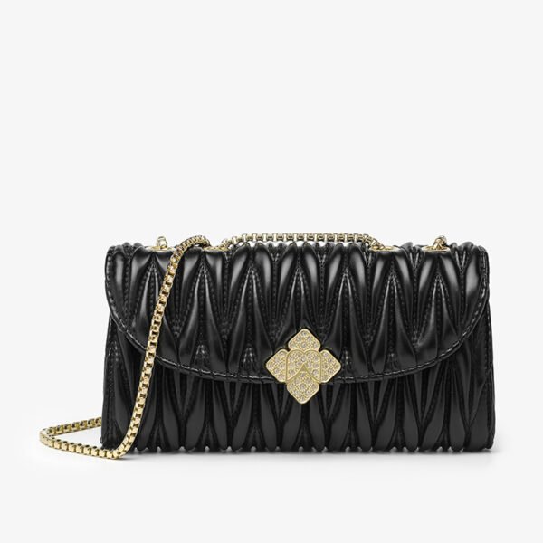 Single Shoulder Chain Bag Internet Celebrity High-End Texture Niche Women's Bag Fashion Trend Diamond Chain Bag